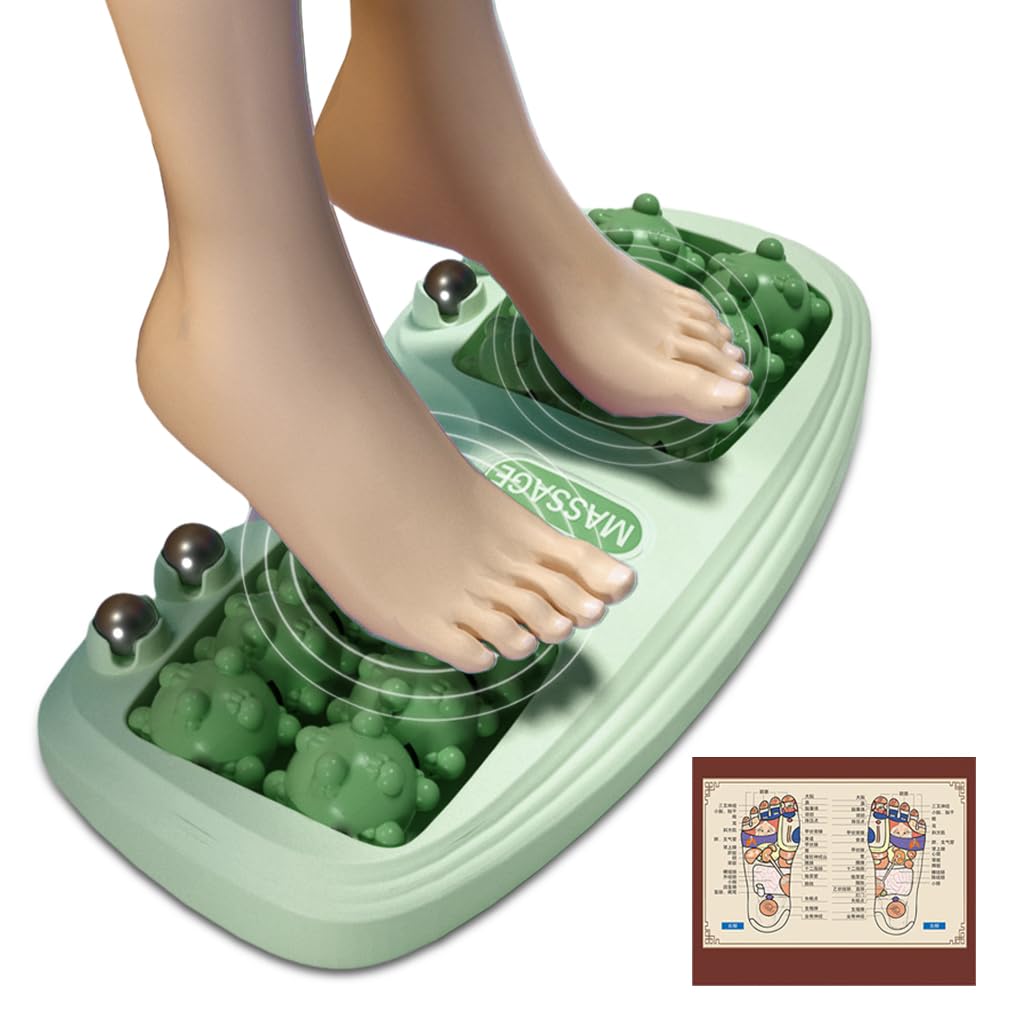 HANNEA Foot Massager Roller Plantar Foot Massager for Pain Relief and Deep Relaxation Foot Foot Roller Stress Relief Foot Massager for Women, Men, Green HANNEA Foot Massager Roller Plantar Foot Massager for Pain Relief and Deep Relaxation Foot Foot Roller Stress Relief Foot Massager for Women, Men, Green